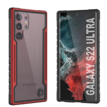 Load image into Gallery viewer, Punkcase S22 Ultra ravenger Case Protective Military Grade Multilayer Cover [Red] (Color in image: Red)
