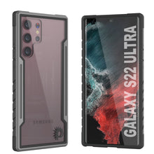 Charger l'image dans la galerie, Punkcase S22 Ultra ravenger Case Protective Military Grade Multilayer Cover [Grey-Black] (Color in image: Grey-Black)
