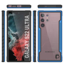 Charger l'image dans la galerie, Punkcase S22 Ultra ravenger Case Protective Military Grade Multilayer Cover [Navy Blue] (Color in image: Black)
