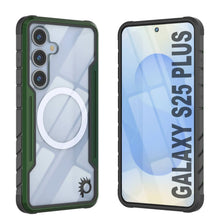 Charger l'image dans la galerie, Punkcase S25 + Plus armure couverture multicouche de qualité militaire de qualité militaire [vert foncé]
