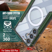 Charger l'image dans la galerie, Punkcase S25 + Plus armure couverture multicouche de qualité militaire de qualité militaire [vert foncé]
