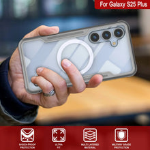 Load image into Gallery viewer, Punkcase S25 + Plus armure couverture multicouche de qualité militaire de qualité militaire [gris] armure.
