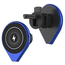 Charger l'image dans la galerie, Punkcase Chargeur de voiture sans fil [Série F8] Chargeur rapide universel 15W pour grille d'aération [Bleu]

