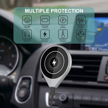 Charger l'image dans la galerie, Punkcase Chargeur sans fil pour voiture [série F8] Chargeur rapide universel de 15 W pour grille d'aération [argent]
