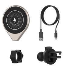 Load image into Gallery viewer, Punkcase Chargeur de Voiture sans Fil [Série F8] Chargeur Rapide Universel de 15W avec Support pour Grille d'Aération [Or]

