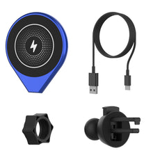 Charger l'image dans la galerie, Punkcase Chargeur de voiture sans fil [Série F8] Chargeur rapide universel 15W pour grille d'aération [Bleu]
