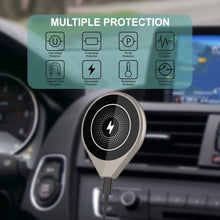 Load image into Gallery viewer, Punkcase Chargeur de Voiture sans Fil [Série F8] Chargeur Rapide Universel de 15W avec Support pour Grille d'Aération [Or]
