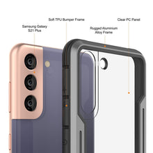 Load image into Gallery viewer, Punkcase S21+ Plus ravenger Case Protective Military Grade Multilayer Cover [Grey-Black] (Color in image: Black)
