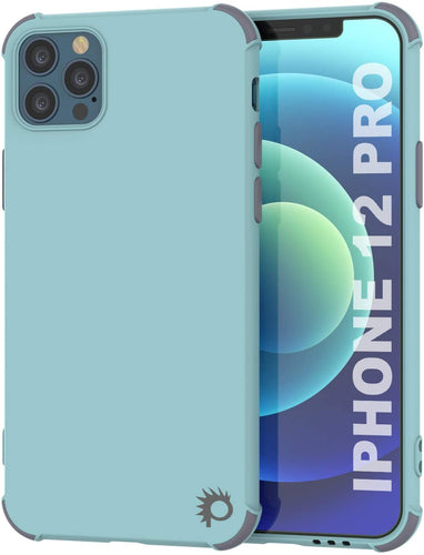 Punkcase Protective & Lightweight TPU Case [Sunshine Series] for iPhone 12 Pro [Teal] (Color in image: Teal)