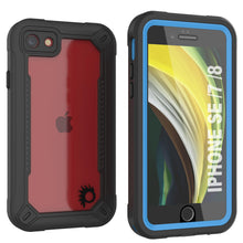 Charger l&#39;image dans la galerie, iPhone 7 Waterproof IP68 Case, Punkcase [Blue]  [Maximus Series] [Slim Fit] [IP68 Certified] [Shockresistant] Clear Armor Cover with Screen Protector | Ultimate Protection (Color in image: blue)
