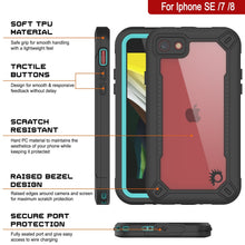 Charger l&#39;image dans la galerie, iPhone 7 Waterproof IP68 Case, Punkcase [teal]  [Maximus Series] [Slim Fit] [IP68 Certified] [Shockresistant] Clear Armor Cover with Screen Protector | Ultimate Protection (Color in image: purple)
