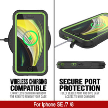 Charger l&#39;image dans la galerie, iPhone 7 Waterproof IP68 Case, Punkcase [Green]  [Maximus Series] [Slim Fit] [IP68 Certified] [Shockresistant] Clear Armor Cover with Screen Protector | Ultimate Protection (Color in image: red)
