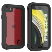 Charger l&#39;image dans la galerie, iPhone 7 Waterproof IP68 Case, Punkcase [Black]  [Maximus Series] [Slim Fit] [IP68 Certified] [Shockresistant] Clear Armor Cover with Screen Protector | Ultimate Protection (Color in image: black)
