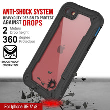 Charger l&#39;image dans la galerie, iPhone 7 Waterproof IP68 Case, Punkcase [Blue]  [Maximus Series] [Slim Fit] [IP68 Certified] [Shockresistant] Clear Armor Cover with Screen Protector | Ultimate Protection (Color in image: purple)
