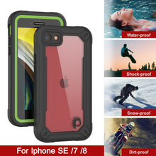 Charger l&#39;image dans la galerie, iPhone 7 Waterproof IP68 Case, Punkcase [Green]  [Maximus Series] [Slim Fit] [IP68 Certified] [Shockresistant] Clear Armor Cover with Screen Protector | Ultimate Protection (Color in image: teal)
