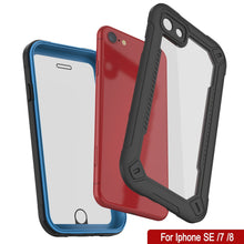 Charger l&#39;image dans la galerie, iPhone 7 Waterproof IP68 Case, Punkcase [Blue]  [Maximus Series] [Slim Fit] [IP68 Certified] [Shockresistant] Clear Armor Cover with Screen Protector | Ultimate Protection (Color in image: white)
