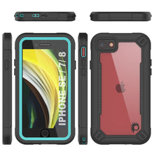Charger l&#39;image dans la galerie, iPhone 7 Waterproof IP68 Case, Punkcase [teal]  [Maximus Series] [Slim Fit] [IP68 Certified] [Shockresistant] Clear Armor Cover with Screen Protector | Ultimate Protection 
