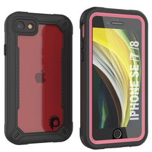 Charger l&#39;image dans la galerie, iPhone 7 Waterproof IP68 Case, Punkcase [pink]  [Maximus Series] [Slim Fit] [IP68 Certified] [Shockresistant] Clear Armor Cover with Screen Protector | Ultimate Protection (Color in image: pink)
