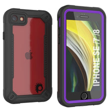 Charger l&#39;image dans la galerie, iPhone 7 Waterproof IP68 Case, Punkcase [Purple]  [Maximus Series] [Slim Fit] [IP68 Certified] [Shockresistant] Clear Armor Cover with Screen Protector | Ultimate Protection (Color in image: purple)

