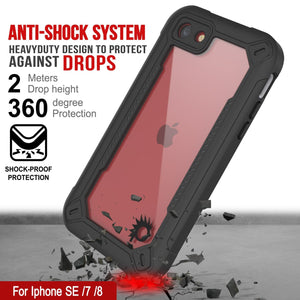 iPhone 7 Waterproof IP68 Case, Punkcase [white]  [Maximus Series] [Slim Fit] [IP68 Certified] [Shockresistant] Clear Armor Cover with Screen Protector | Ultimate Protection (Color in image: teal)