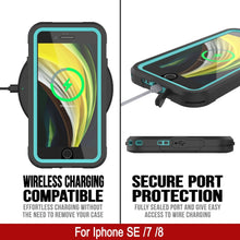 Charger l&#39;image dans la galerie, iPhone 7 Waterproof IP68 Case, Punkcase [teal]  [Maximus Series] [Slim Fit] [IP68 Certified] [Shockresistant] Clear Armor Cover with Screen Protector | Ultimate Protection (Color in image: green)
