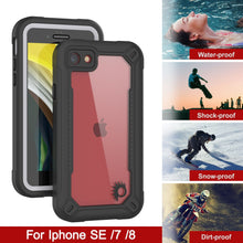 Charger l&#39;image dans la galerie, iPhone 7 Waterproof IP68 Case, Punkcase [white]  [Maximus Series] [Slim Fit] [IP68 Certified] [Shockresistant] Clear Armor Cover with Screen Protector | Ultimate Protection (Color in image: green)
