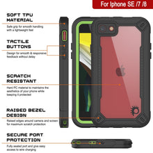 Charger l&#39;image dans la galerie, iPhone 7 Waterproof IP68 Case, Punkcase [Green]  [Maximus Series] [Slim Fit] [IP68 Certified] [Shockresistant] Clear Armor Cover with Screen Protector | Ultimate Protection (Color in image: blue)
