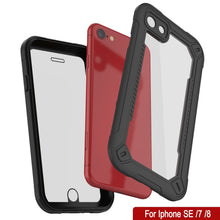 Charger l&#39;image dans la galerie, iPhone 8 Waterproof IP68 Case, Punkcase [Black]  [Maximus Series] [Slim Fit] [IP68 Certified] [Shockresistant] Clear Armor Cover with Screen Protector | Ultimate Protection (Color in image: pink)

