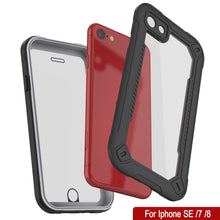 Charger l&#39;image dans la galerie, iPhone 8 Waterproof IP68 Case, Punkcase [white]  [Maximus Series] [Slim Fit] [IP68 Certified] [Shockresistant] Clear Armor Cover with Screen Protector | Ultimate Protection (Color in image: pink)
