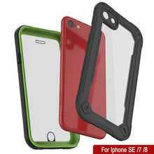 Charger l&#39;image dans la galerie, iPhone 8 Waterproof IP68 Case, Punkcase [Green]  [Maximus Series] [Slim Fit] [IP68 Certified] [Shockresistant] Clear Armor Cover with Screen Protector | Ultimate Protection (Color in image: pink)
