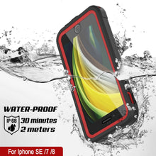 Charger l&#39;image dans la galerie, iPhone 8 Waterproof IP68 Case, Punkcase [red]  [Maximus Series] [Slim Fit] [IP68 Certified] [Shockresistant] Clear Armor Cover with Screen Protector | Ultimate Protection (Color in image: white)
