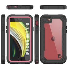 Charger l&#39;image dans la galerie, iPhone 8 Waterproof IP68 Case, Punkcase [pink]  [Maximus Series] [Slim Fit] [IP68 Certified] [Shockresistant] Clear Armor Cover with Screen Protector | Ultimate Protection 
