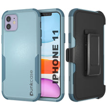 Load image into Gallery viewer, Punkcase for iPhone 11 Belt Clip Multilayer Holster Case [Patron Series] [Mint] (Color in image: Mint)
