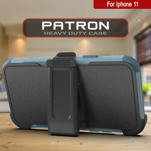 Load image into Gallery viewer, Punkcase for iPhone 11 Belt Clip Multilayer Holster Case [Patron Series] [Mint] (Color in image: Navy)
