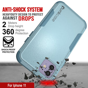 Punkcase for iPhone 11 Belt Clip Multilayer Holster Case [Patron Series] [Mint] (Color in image: Black)