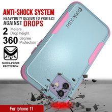 Load image into Gallery viewer, Punkcase for iPhone 11 Belt Clip Multilayer Holster Case [Patron Series] [Mint-Pink] (Color in image: Mint)
