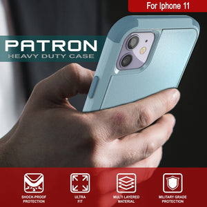 Punkcase for iPhone 11 Belt Clip Multilayer Holster Case [Patron Series] [Mint] (Color in image: Red-Black)