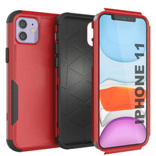 Charger l&#39;image dans la galerie, Punkcase for iPhone 11 Belt Clip Multilayer Holster Case [Patron Series] [Red-Black] 
