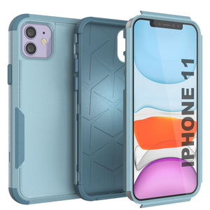Punkcase for iPhone 11 Belt Clip Multilayer Holster Case [Patron Series] [Mint] 