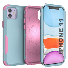Load image into Gallery viewer, Punkcase for iPhone 11 Belt Clip Multilayer Holster Case [Patron Series] [Mint-Pink] 
