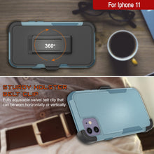 Load image into Gallery viewer, Punkcase for iPhone 11 Belt Clip Multilayer Holster Case [Patron Series] [Mint] 
