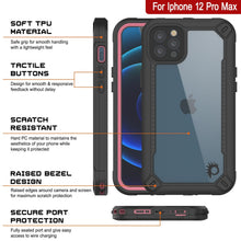 Charger l&#39;image dans la galerie, iPhone 12 Pro Max Waterproof IP68 Case, Punkcase [pink]  [Maximus Series] [Slim Fit] [IP68 Certified] [Shockresistant] Clear Armor Cover with Screen Protector | Ultimate Protection (Color in image: green)
