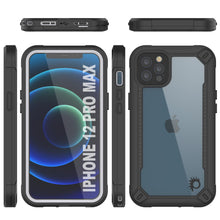 Charger l&#39;image dans la galerie, iPhone 12 Pro Max Waterproof IP68 Case, Punkcase [white]  [Maximus Series] [Slim Fit] [IP68 Certified] [Shockresistant] Clear Armor Cover with Screen Protector | Ultimate Protection (Color in image: red)

