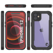 Charger l&#39;image dans la galerie, iPhone 12 Waterproof IP68 Case, Punkcase [red]  [Maximus Series] [Slim Fit] [IP68 Certified] [Shockresistant] Clear Armor Cover with Screen Protector | Ultimate Protection (Color in image: purple)

