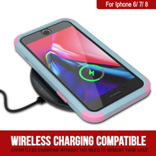 Charger l&#39;image dans la galerie, Punkcase for iPhone 8 Belt Clip Multilayer Holster Case [Patron Series] [Mint-Pink] 
