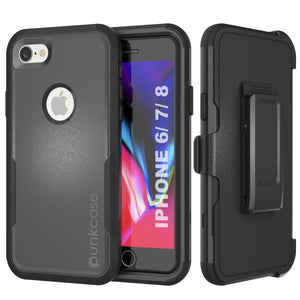 Punkcase for iPhone 6 Belt Clip Multilayer Holster Case [Patron Series] [Black] (Color in image: Black)