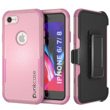 Charger l&#39;image dans la galerie, Punkcase for iPhone 7 Belt Clip Multilayer Holster Case [Patron Series] [Pink] (Color in image: Pink)
