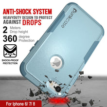 Charger l&#39;image dans la galerie, Punkcase for iPhone 8 Belt Clip Multilayer Holster Case [Patron Series] [Mint] (Color in image: Black)
