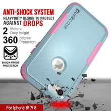 Charger l&#39;image dans la galerie, Punkcase for iPhone 8 Belt Clip Multilayer Holster Case [Patron Series] [Mint-Pink] (Color in image: Mint)
