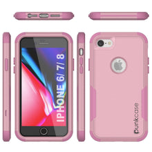 Charger l&#39;image dans la galerie, Punkcase for iPhone 7 Belt Clip Multilayer Holster Case [Patron Series] [Pink] (Color in image: Black)
